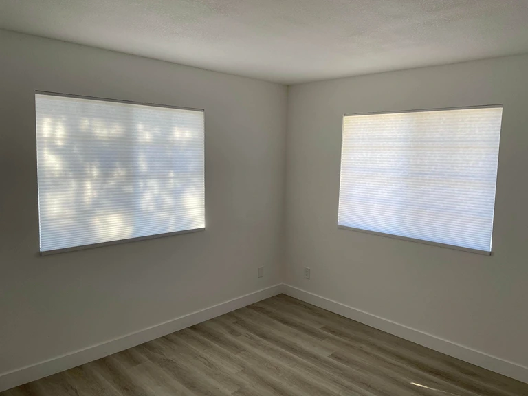 Bedroom Cellular Window Shade Installation by Handy Ivan in San Diego, CA.