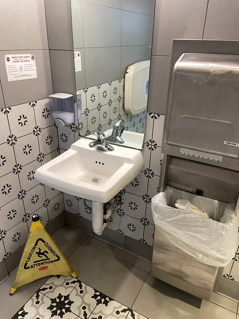 Commercial Restroom Sink Plumbing Repair by Handy Ivan in San Diego, CA.